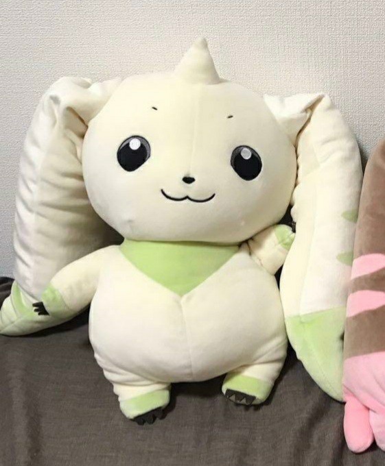 デジモン もちふわクッション テリアモン ロップモン ぬいぐるみ 三英