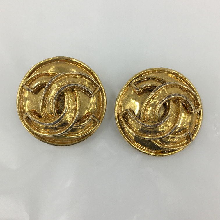 CHANEL シャネル ココマーク 94P イヤリング GP ゴールド 袋つき