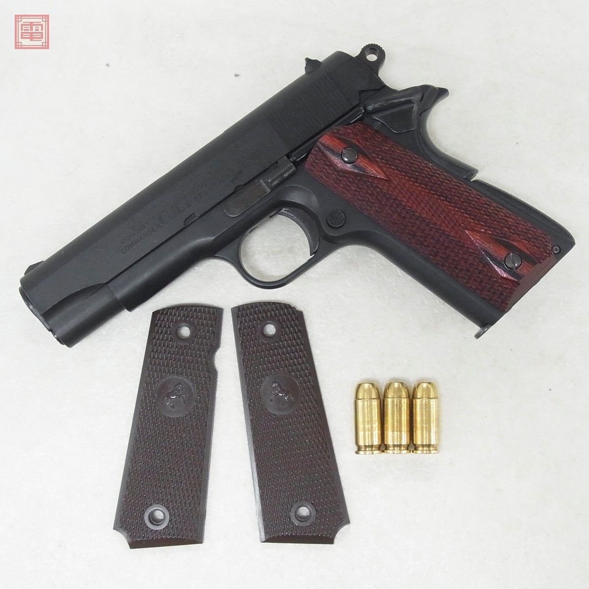 スズキ コルト マルシン モデルガン コルト コンバットコマンダー 木製