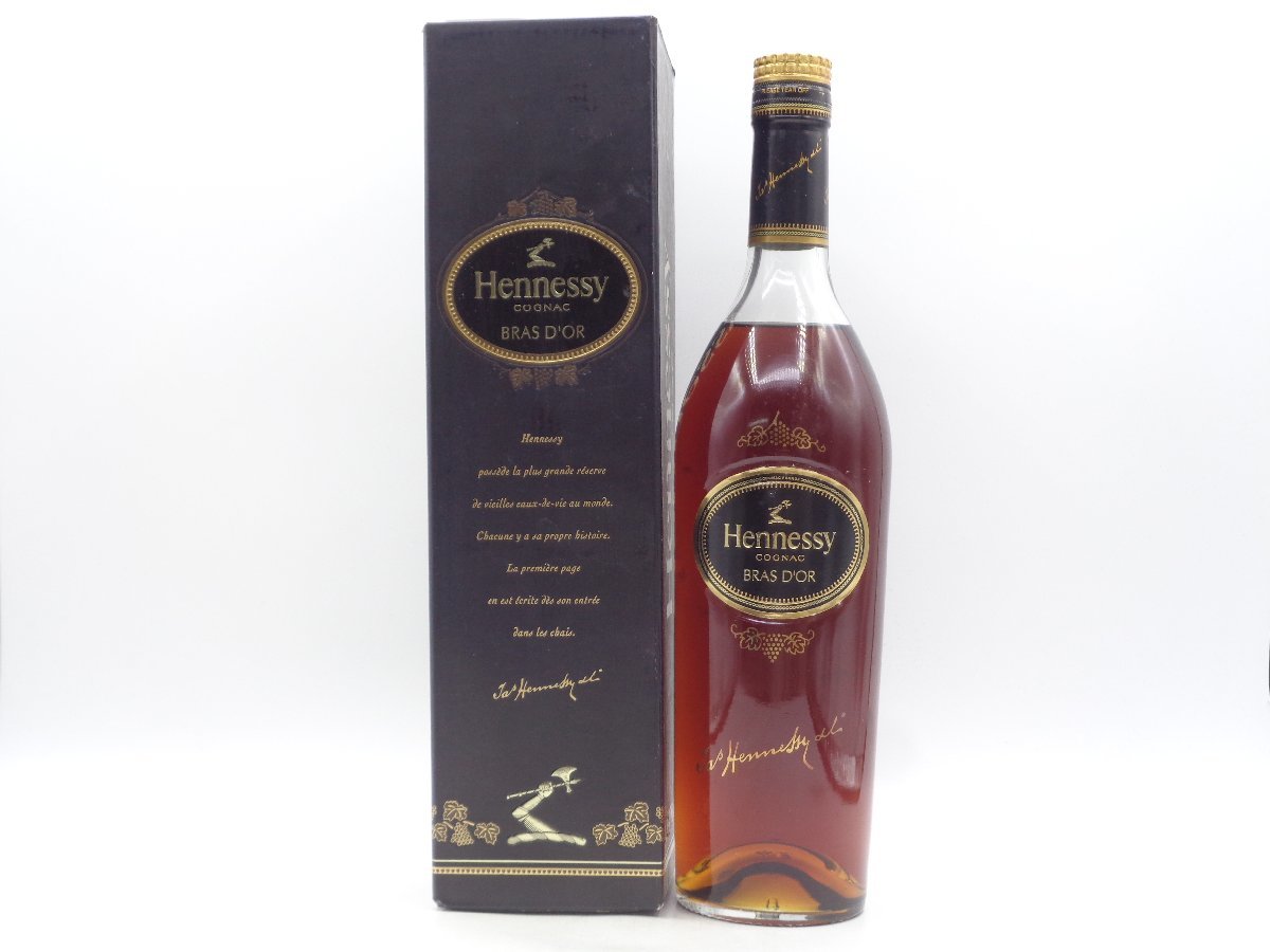 古酒 ヘネシー ブラスドール HENNESSY BRAS D'OR ヘネシーブラスドール スリムボトル ブランデー 箱