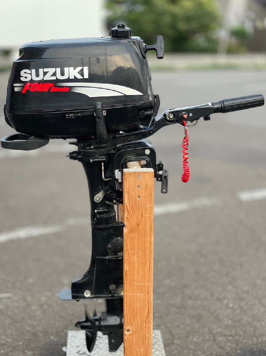 ☆エンジン始動OK! SUZUKI スズキ DF5 型式00501F 4スト 5馬力 小型 