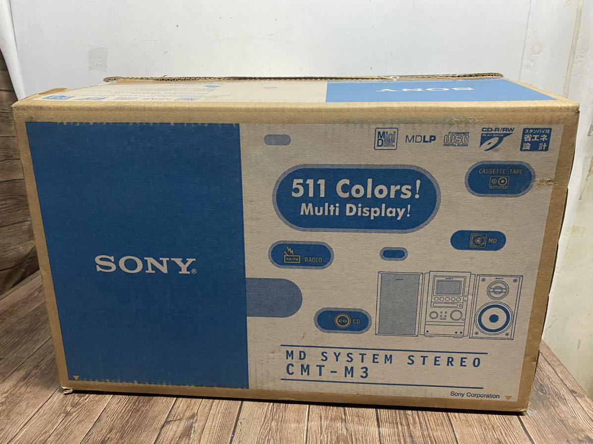 未使用品】SONY MD SYSTEM STEREO CMT-M3 2005年 未使用品】SONY MD