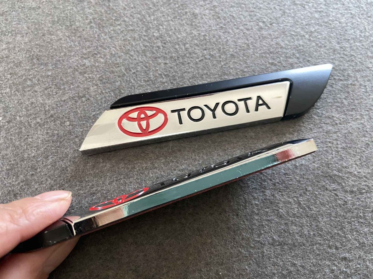 トヨタ TOYOTA☆用 2枚セット 防水車ステッカー エンブレム プレート 