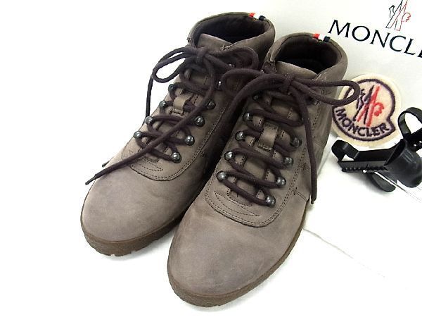  1円 MONCLER モンクレール レザー ショートブーツ スニーカー サイズ40 約25.0cm 靴 メンズ レディース グレー系 AS2133(女性用)｜売買されたオークション情報、yahooの商品情報をアーカイブ公開 - 女性用