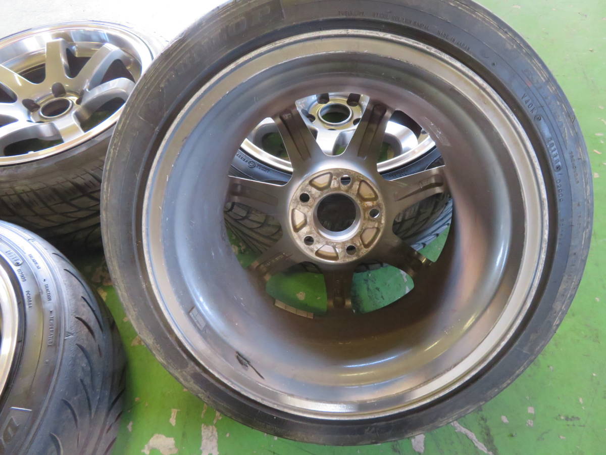 社外 17インチ 9J+30 5 x 114.3 215/45 ホイール 4本セット タイヤ付 
