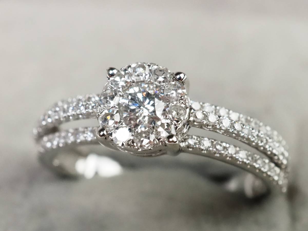 ダイヤモンド リング コメ兵｜K18WG 0.50CT｜ジュエリー｜リング K18WG 