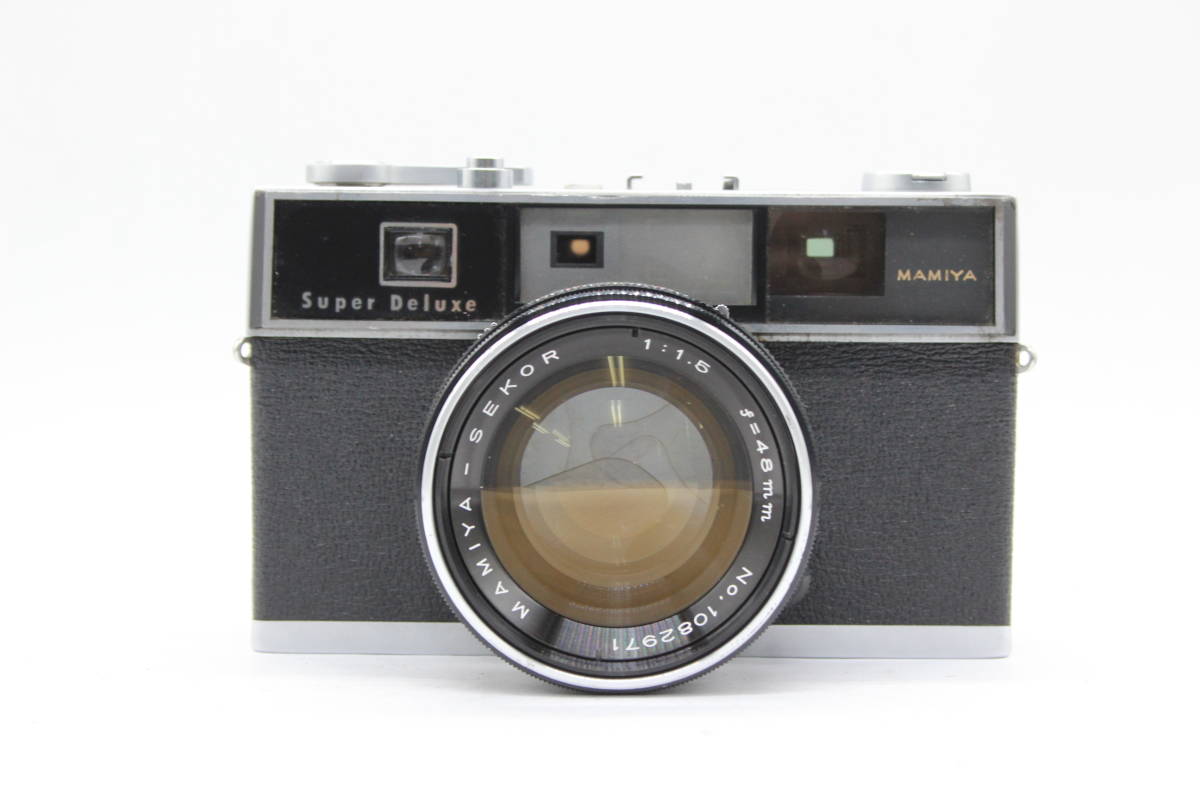 訳あり品】 マミヤ Mamiya Super Deluxe SEKOR 48mm F1.5 レンジ