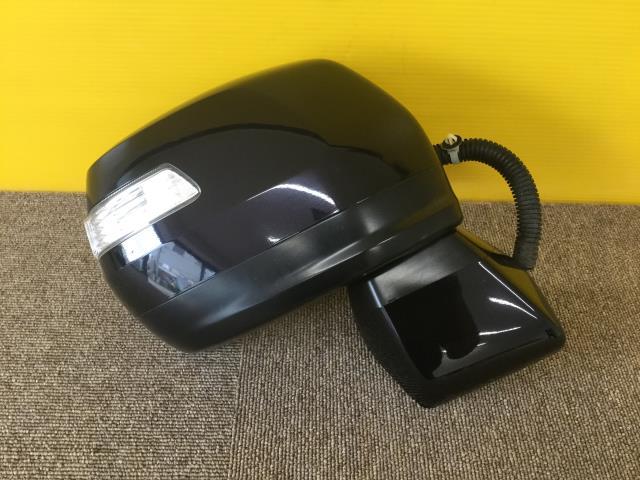 ステップワゴン DBA-RK6 右ドアミラー　PB81P 黒パール　電格ヒーター　ウインカー付 76200-SZW-J51ZG ステップワゴン DBA-RK6 RK5 ホンダ 右ドアミラー（ウィンカー付き）、7ピン、ブラック イルミネーション付き