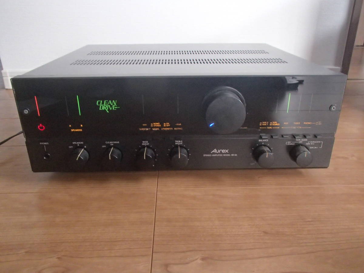 交渉歓迎:Aurex SB-66C TOSHIBA 動作OK プリメインアンプ 交渉歓迎