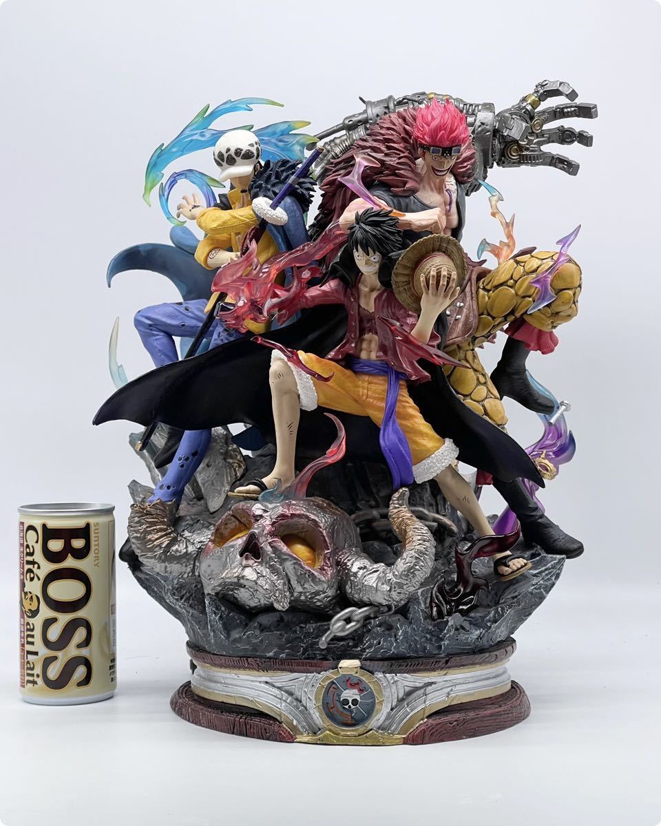 海外製/ONE PIECE /特大/全高53センチワンピース フィギュア/最悪の世代 ルフィ ロー キット フィギュア/スタチュー/Gk/カスタム/ 