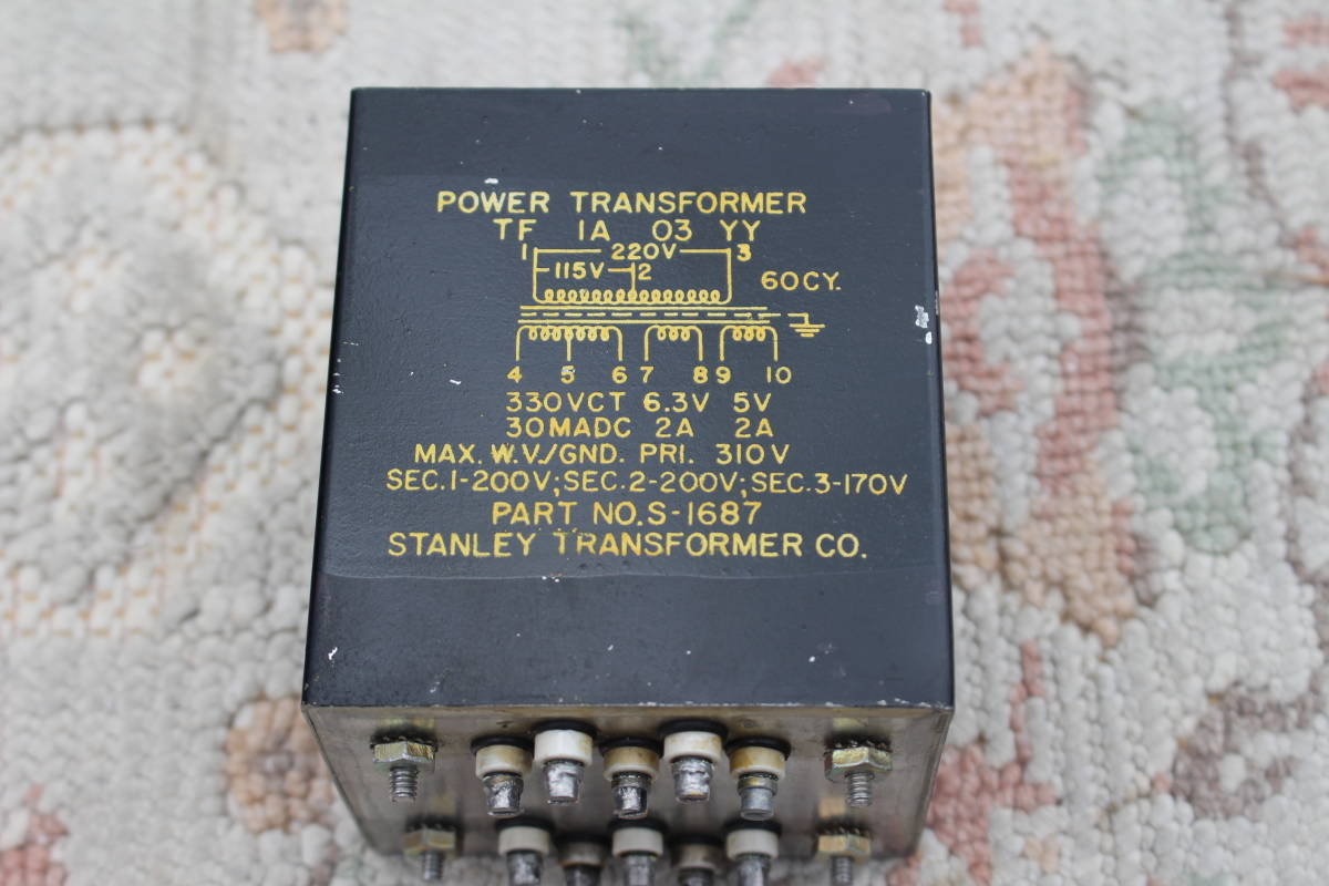 電源トランス 公式通販 Stanley LUX 動作未確認 ジャンク品 ① パワー