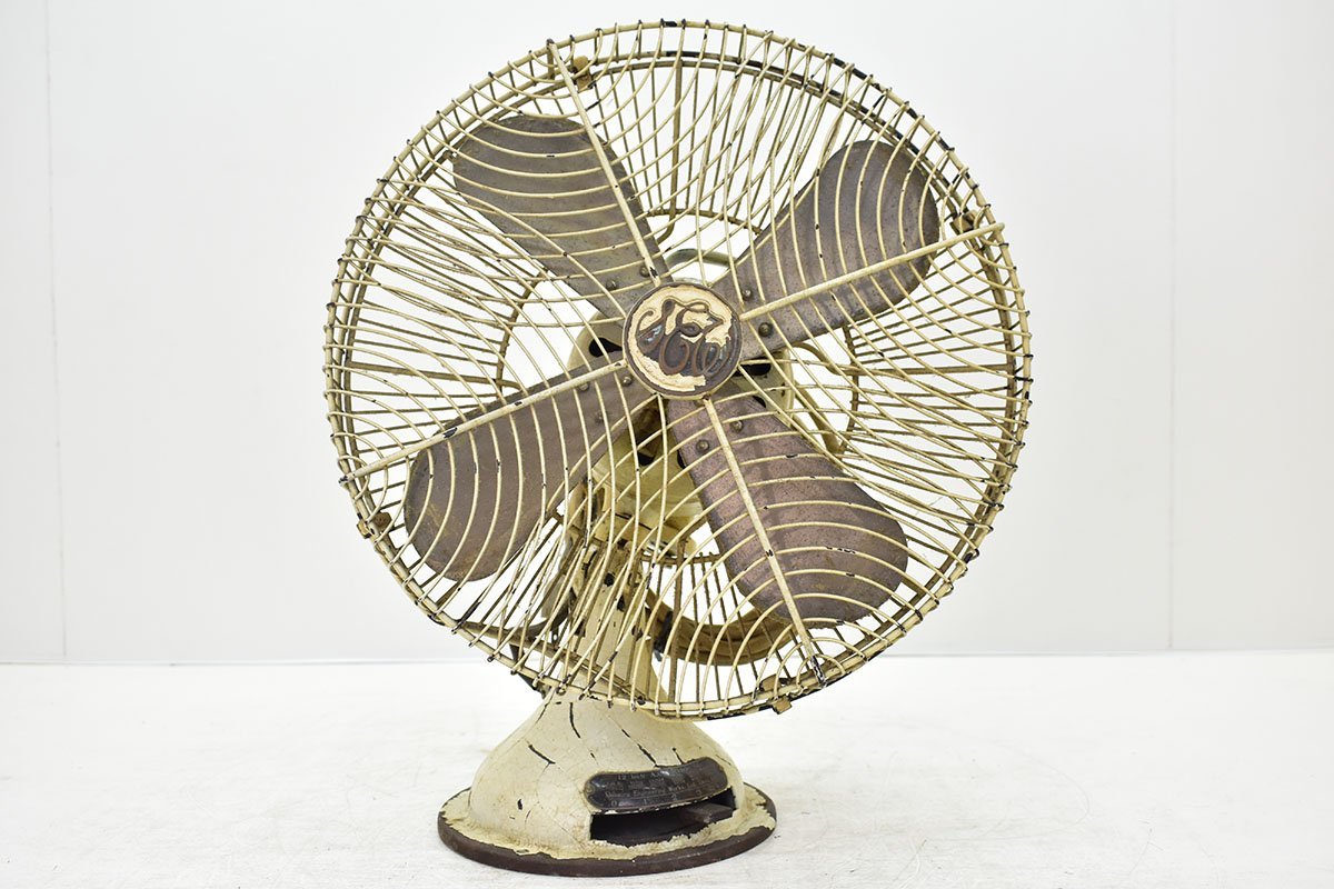 芝浦 7017 30cm 4枚羽根 ビンテージ 扇風機[東芝][A.C. ELECTRIC FAN][12インチ][交流電気扇][鉄製][当時物]41M