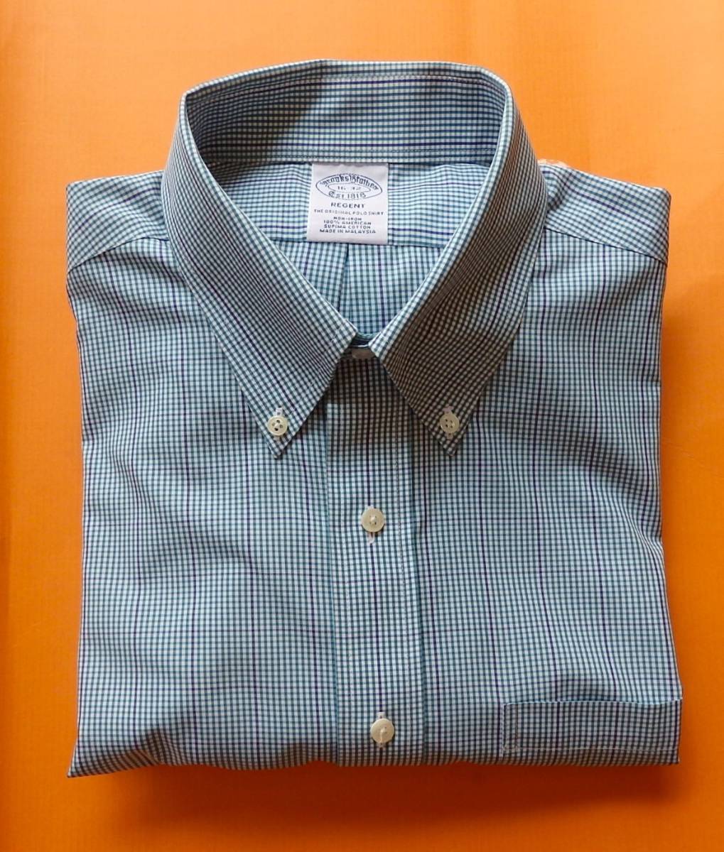 Brooksbrothers ブルックスブラザーズ 長袖シャツ ノンアイロン16-32 *Small check