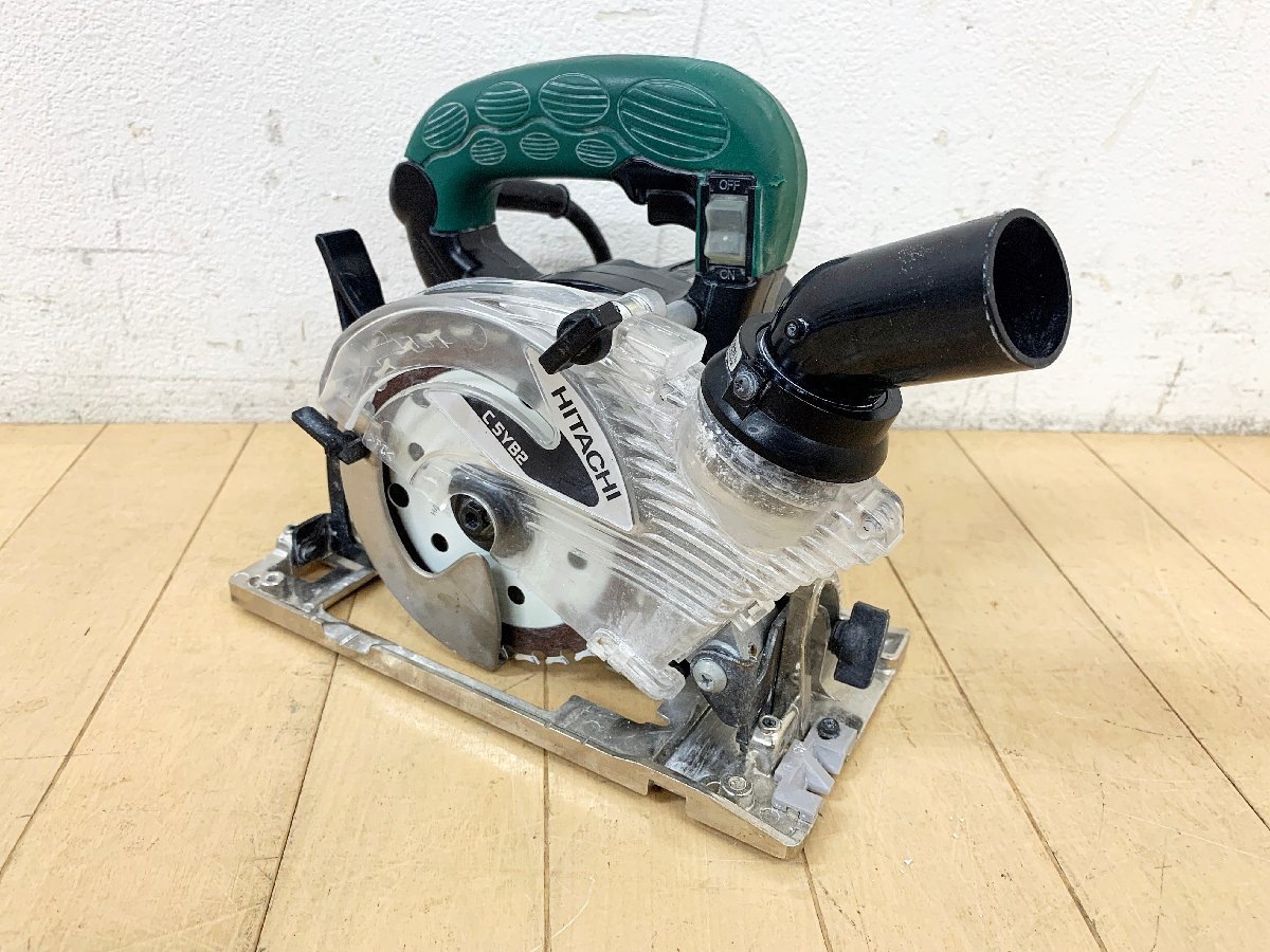★中古★日立工機 125mm集じん丸のこ C5YB2 本体のみ 100V 50/60Hz 石膏ボード 集塵 防じん マルノコ 電動工具 HiKOKI ハイコーキ)倉b