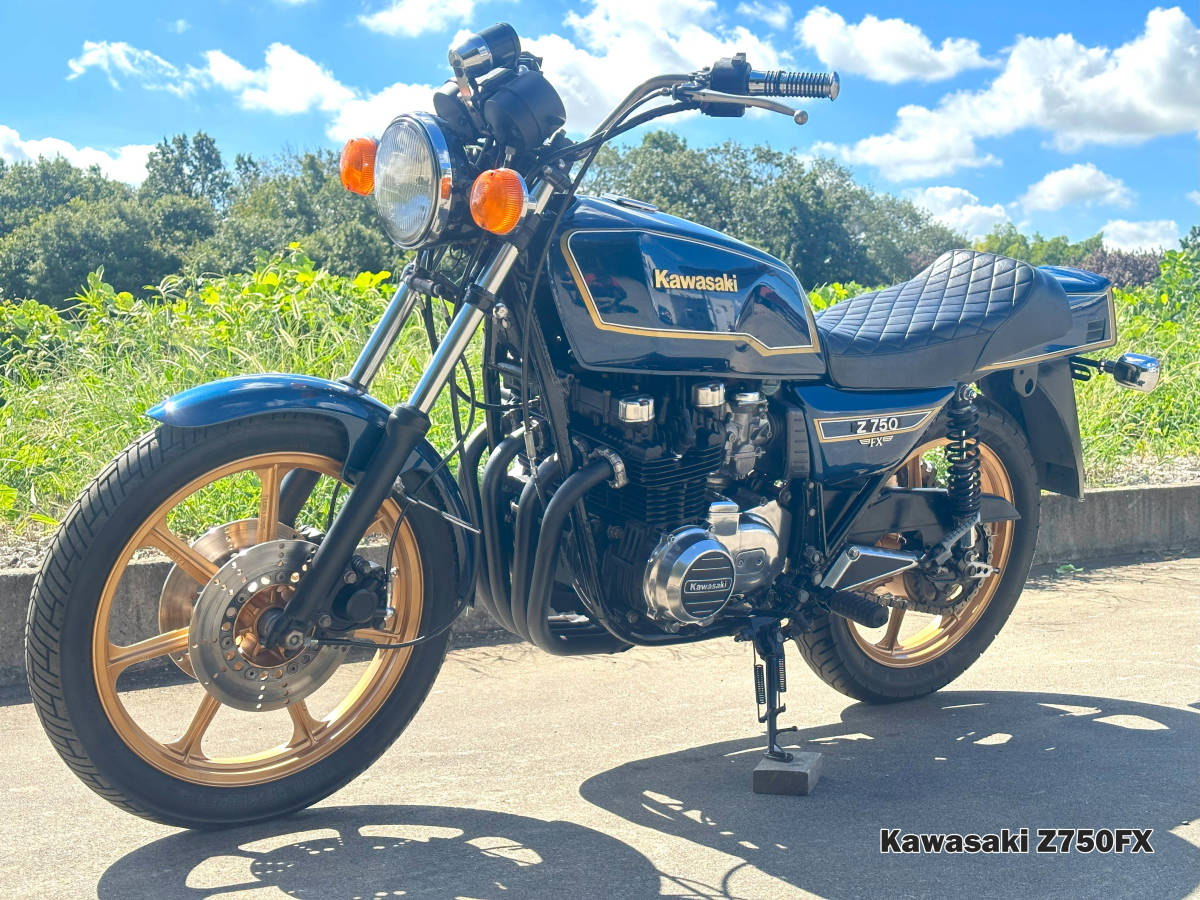 数量限定，新作登場 Z750FX/3 カワサキ旧車絶版車 ブルーカラー 
