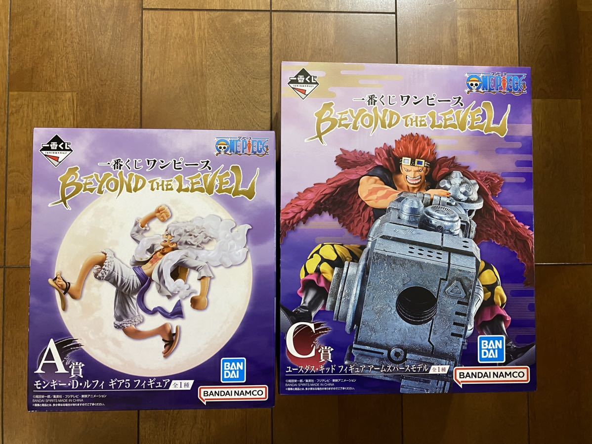 送料無料 一番くじ ワンピース BEYOND THE LEVEL A賞 ルフィ ギア5 ニカ C賞 キッド フィギュア