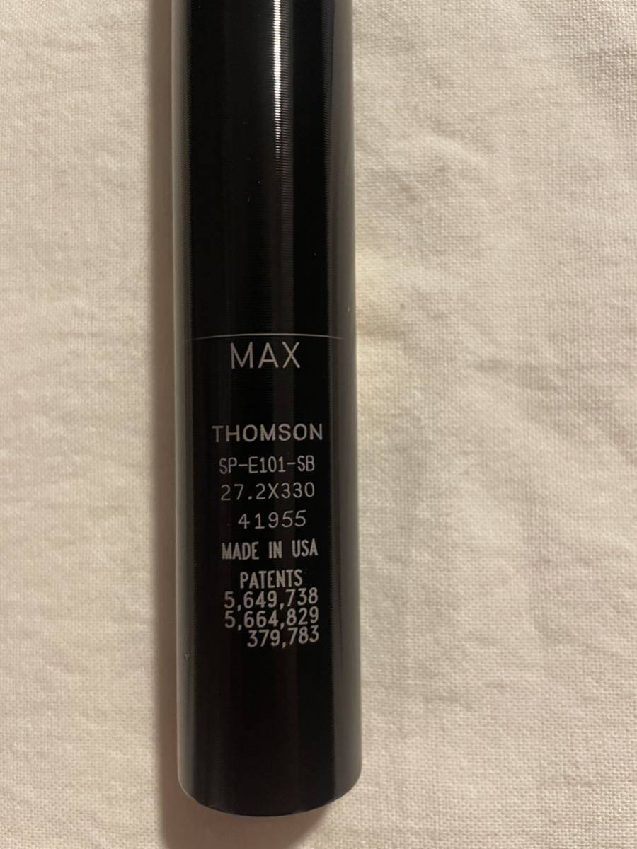 パーツ THOMSON elite setback seatpost 27.2mm 未使用 THOMSON elite setback seatpost (black) 27.2 330 blue rug