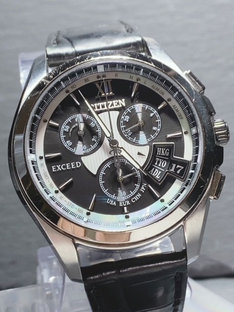 CITIZEN シチズン EXCEEDゴールド レザー時計、メンズ、超美品 CITIZEN シチズン EXCEEDゴールド レザー時計、メンズ、超美品