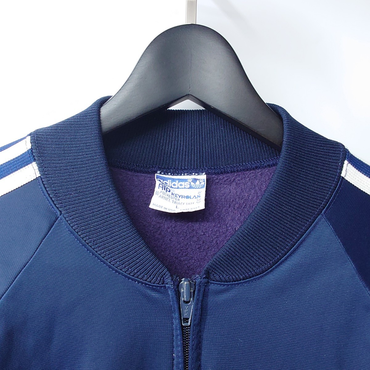 adidas アディダス ビンテージ ジャージ ネイビー L ATP 80s 90s 