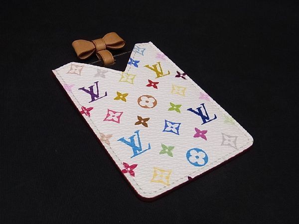 ■極美品■ LOUIS VUITTON ルイヴィトン M92651 モノグラム マルチカラー エテュイ ミロワール コンパクトミラー アイボリー系 AR4581