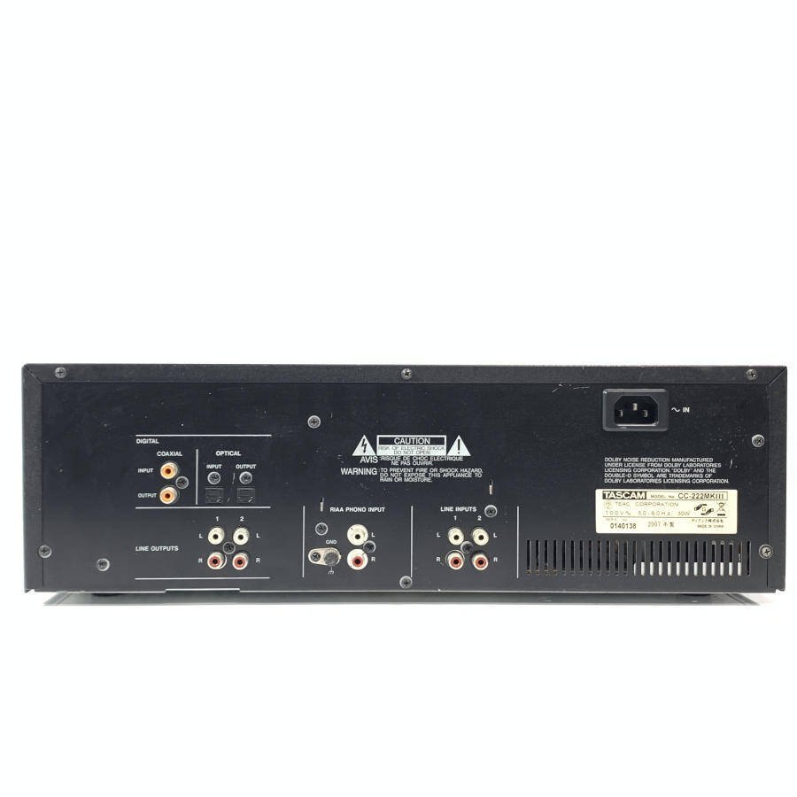TASCAM タスカム 業務用CDカセットレコーダー | オーディオ機器 CC