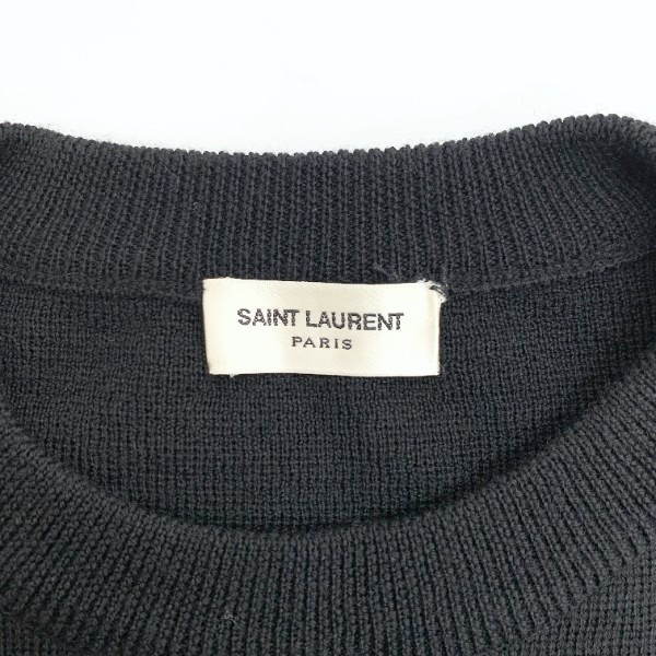 LAURENT SAINT サンローランパリ PARISYSLロゴトレーナー スウェット