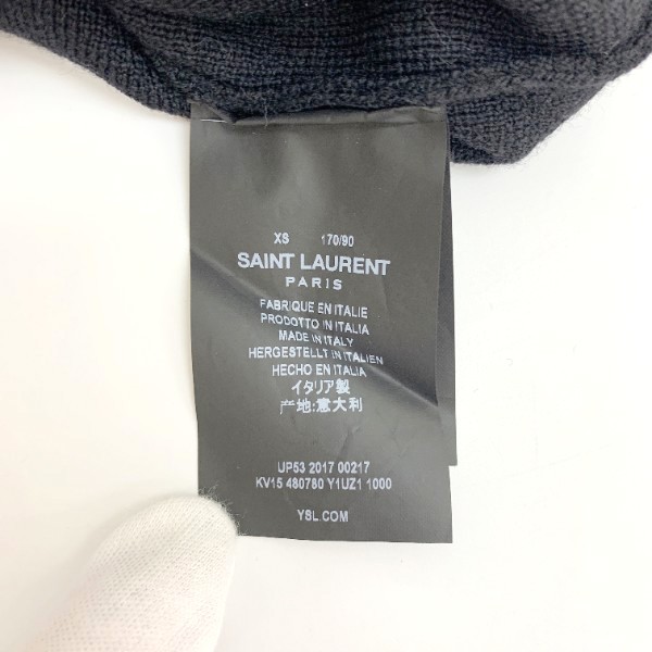 LAURENT SAINT サンローランパリ PARISYSLロゴトレーナー スウェット