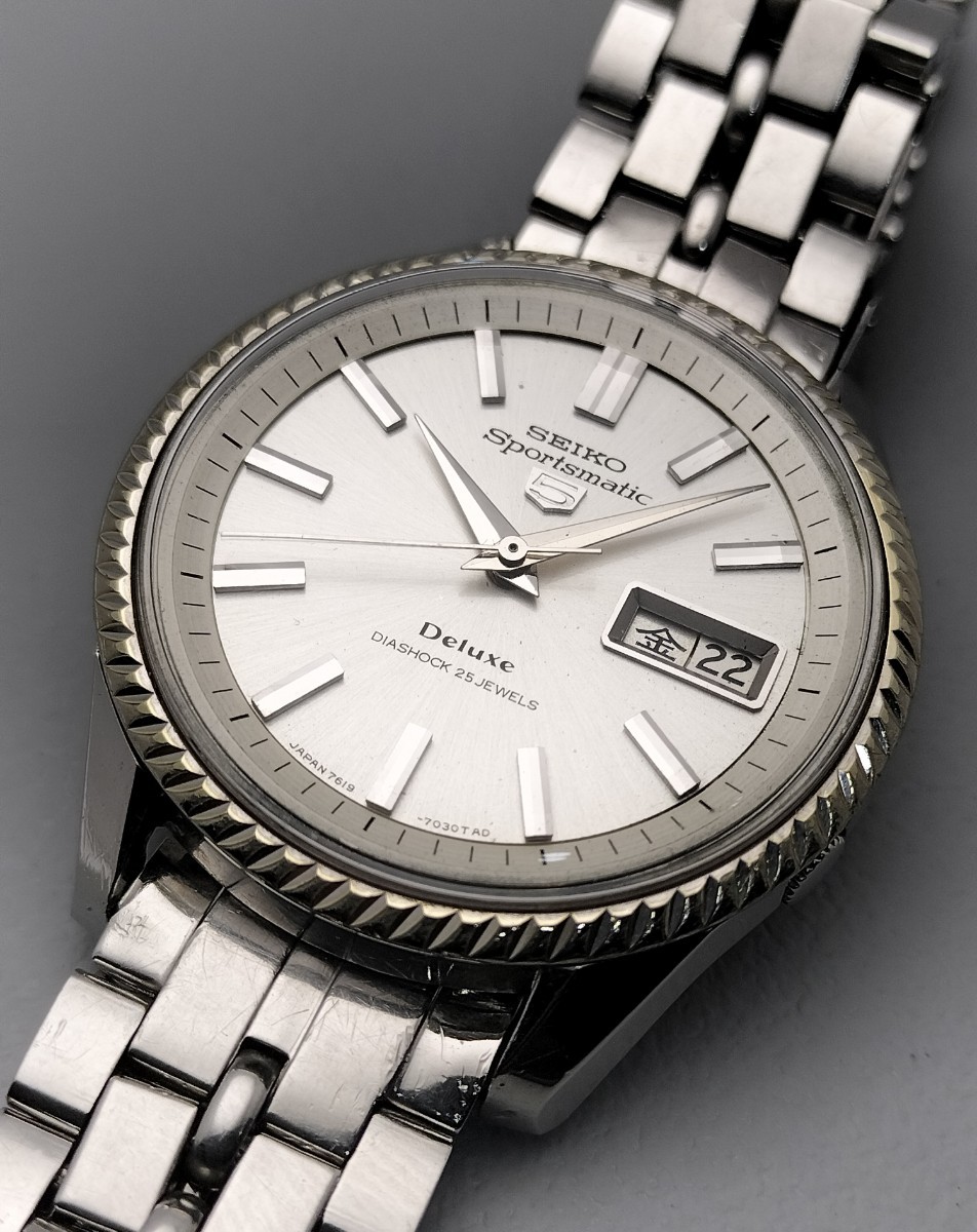 メンズ 1966年製 SEIKO セイコー5 スポーツマチック 自動巻 金文字盤