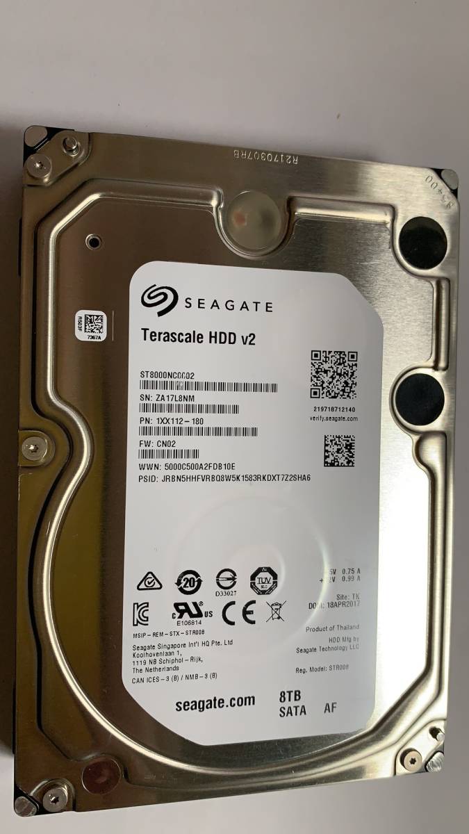 使用時間：928時間＆950時間]東芝 HDD-133 激安 HDD2TB 3.5インチ SATA