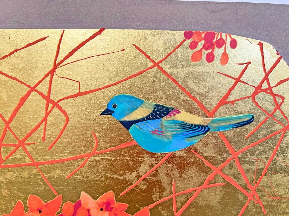 版画 堀文子 作 「赤い花を尋ねて」 公式通販 :: 絵画買取・販売