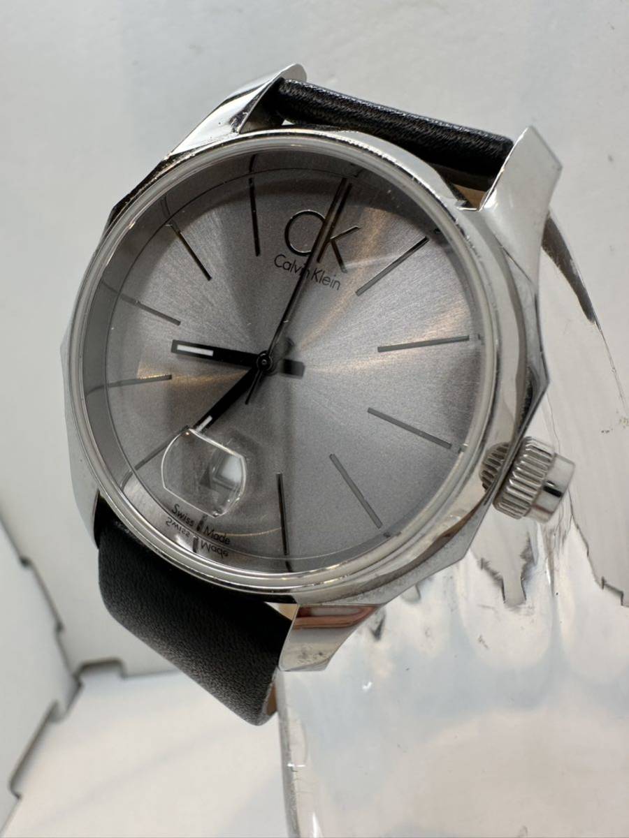 【Calvin Klein】メンズ腕時計 クォーツ　中古品　電池交換済み　稼動品　47-6