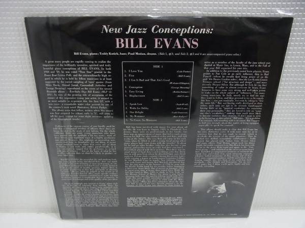 ビル エヴァンス/ニュー・ジャズ・コンセプションズ/LP/レコード_3