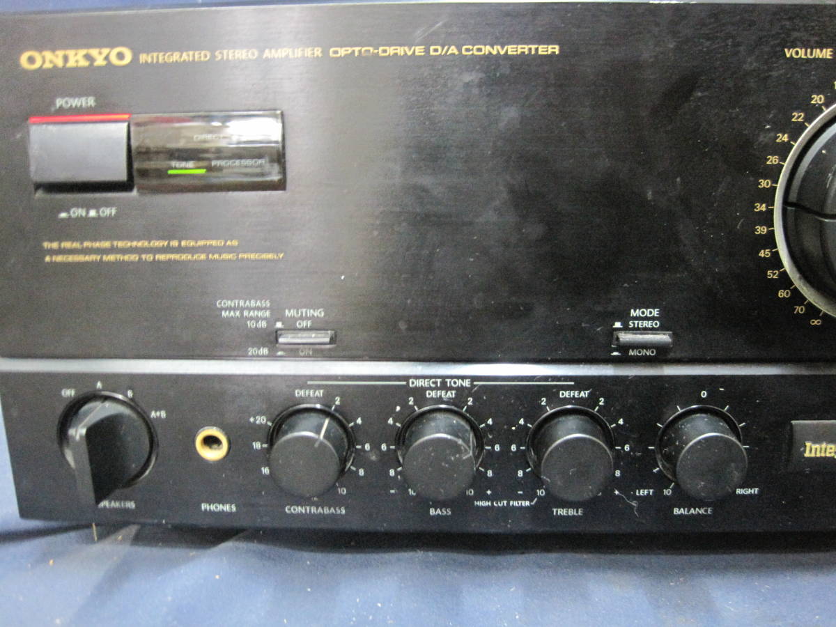 たつONKYOプリメインアンプ INTEGRA A-701XD ＊通電確認 ONKYO
