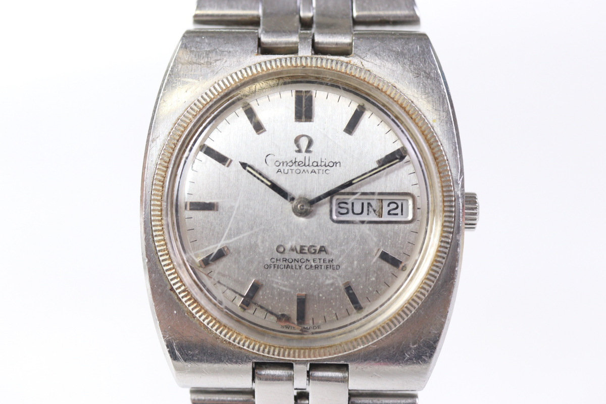 【ト足】 OMEGA オメガ Constellation コンステレーション メンズ 白文字盤 腕時計 IAZ01CAA1Q