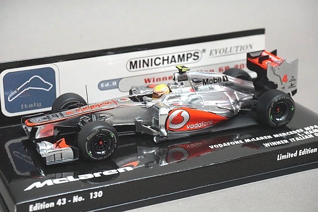 ミニチャンプス PMA 1/43 ボーダフォン マクラーレン メルセデス MP4-27 L.ハミルトン イタリアGP ウィナー 2012 #4 537124334