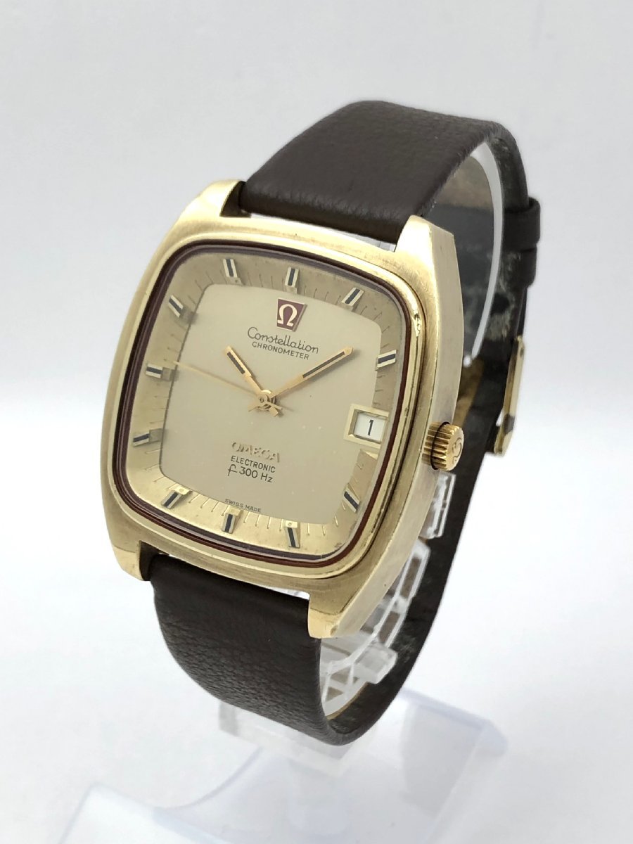 1円～/OMEGA/オメガ/Constellation/コンステレーション/クロノメーター/エレクトロニック/f300Hz/純正尾錠/メンズ腕時計/ジャンク/T226