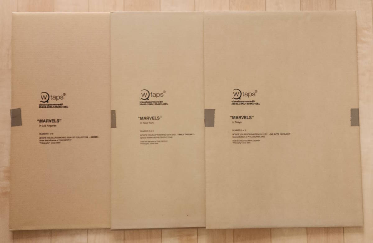 WTAPS ダブルタップス ポスターセット MARVELS in TOKYO NEW YORK LOS