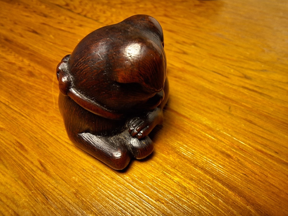 仔犬 子犬 根付 古根付 netsuke 江戸時代 名古屋スクール 名古屋派