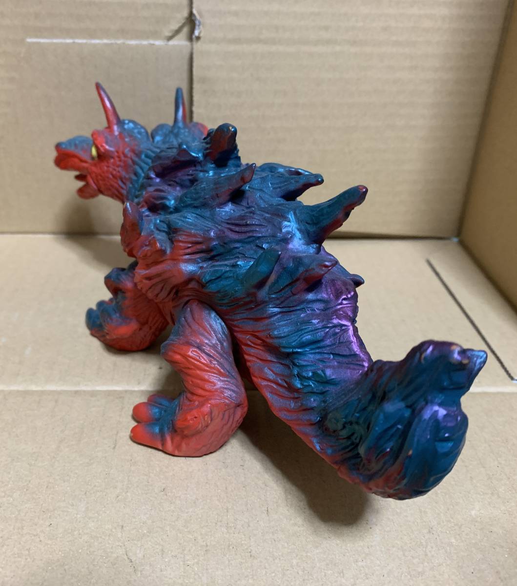 マルサン バロン パチ ソフビ◇当時品 昭和レトロ オリジナル怪獣 双頭