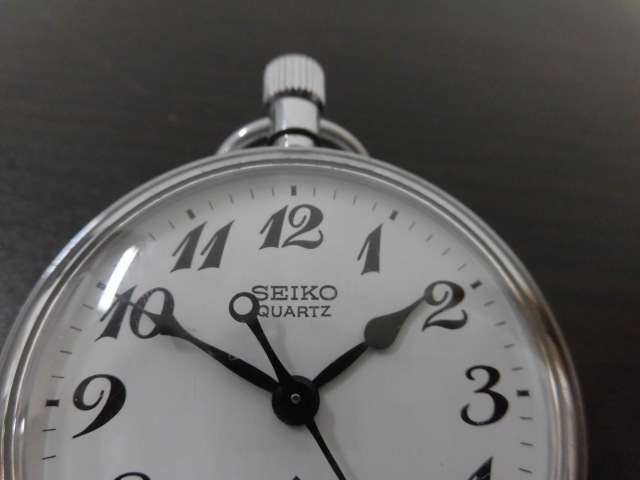 ⑥ SEIKO 懐中時計 7550-0010 昭57 256 盛鉄 クオーツ 国鉄 鉄道 