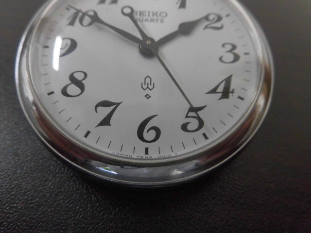 ⑥ SEIKO 懐中時計 7550-0010 昭57 256 盛鉄 クオーツ 国鉄 鉄道 