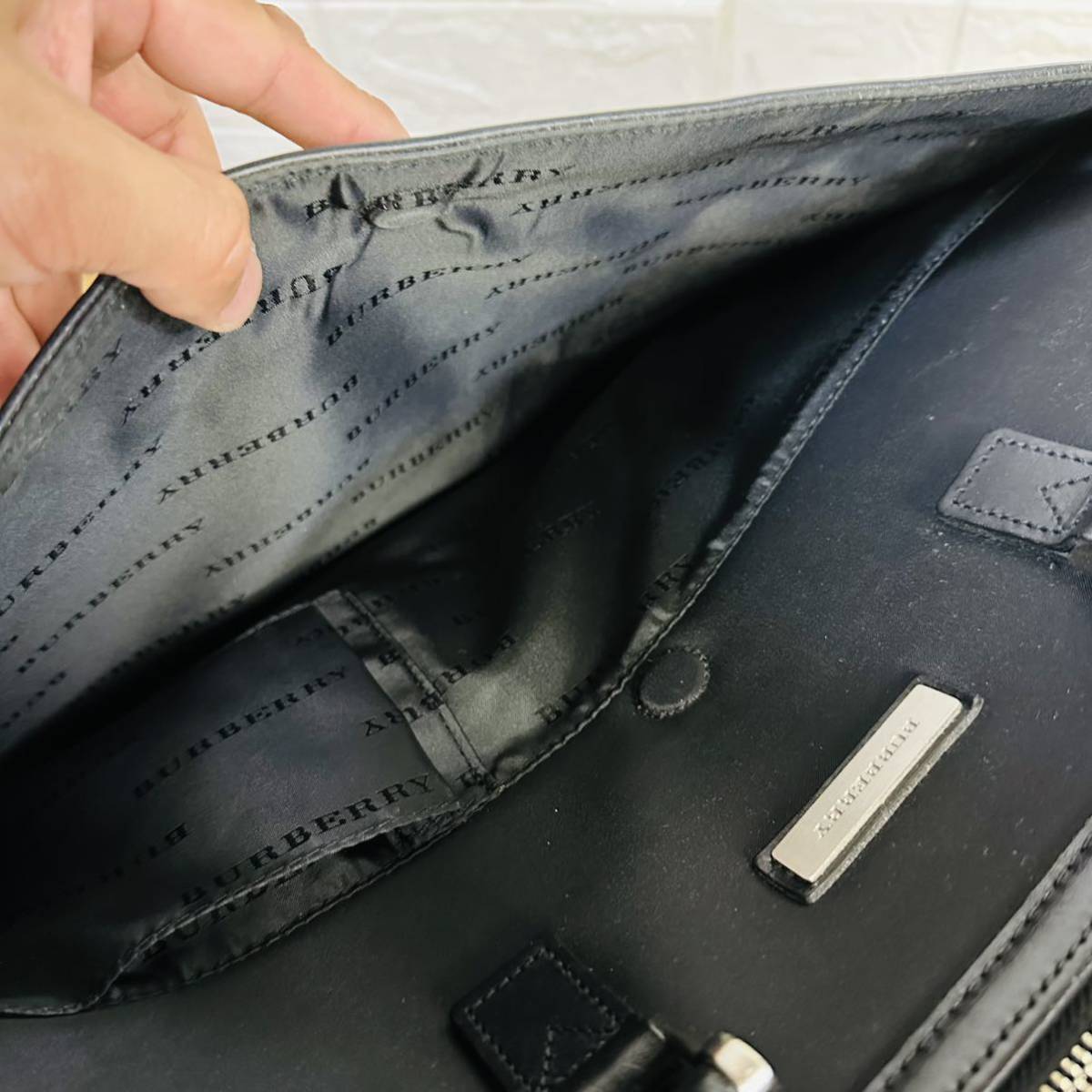 BURBERRY バーバリー ビジネスバッグ ブリーフケース レザー ハンドル