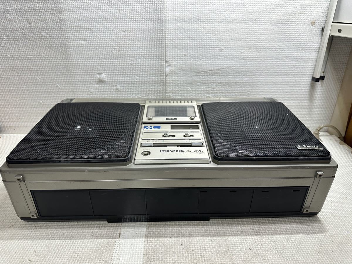 SHARP／シャープ】 GF-508ST AM FM テープレコーダー ラジカセ 昭和