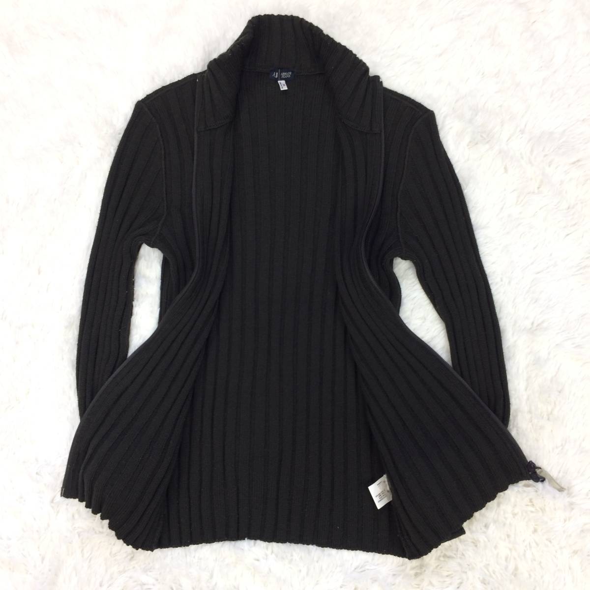 秋冬メンズ ARMANI JEANS アルマーニ ジーンズ ストレッチウール 凹凸 