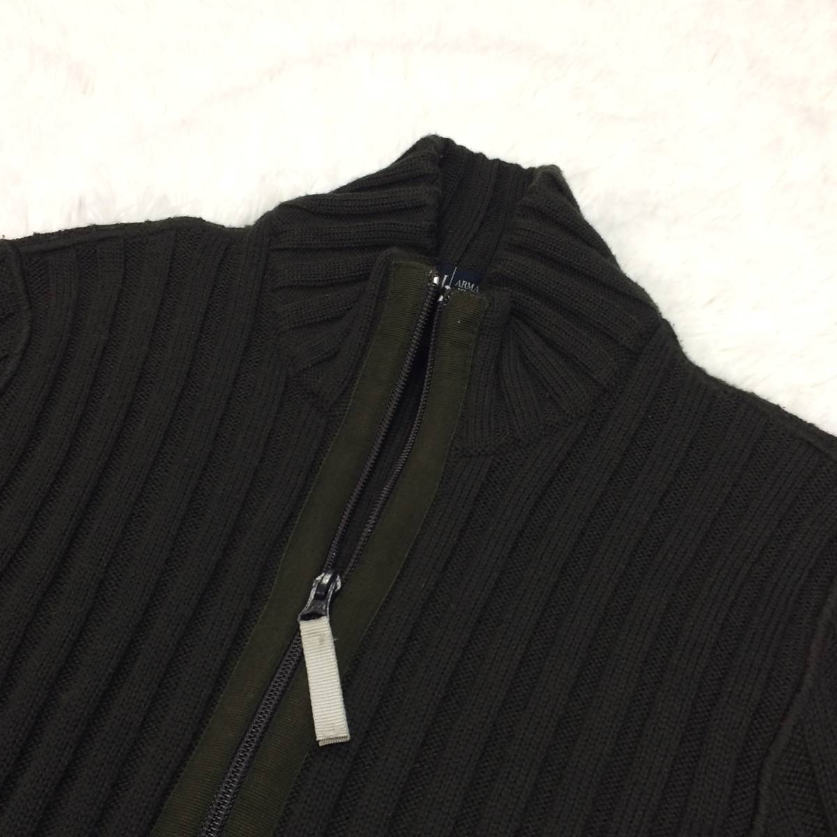 秋冬メンズ ARMANI JEANS アルマーニ ジーンズ ストレッチウール 凹凸 