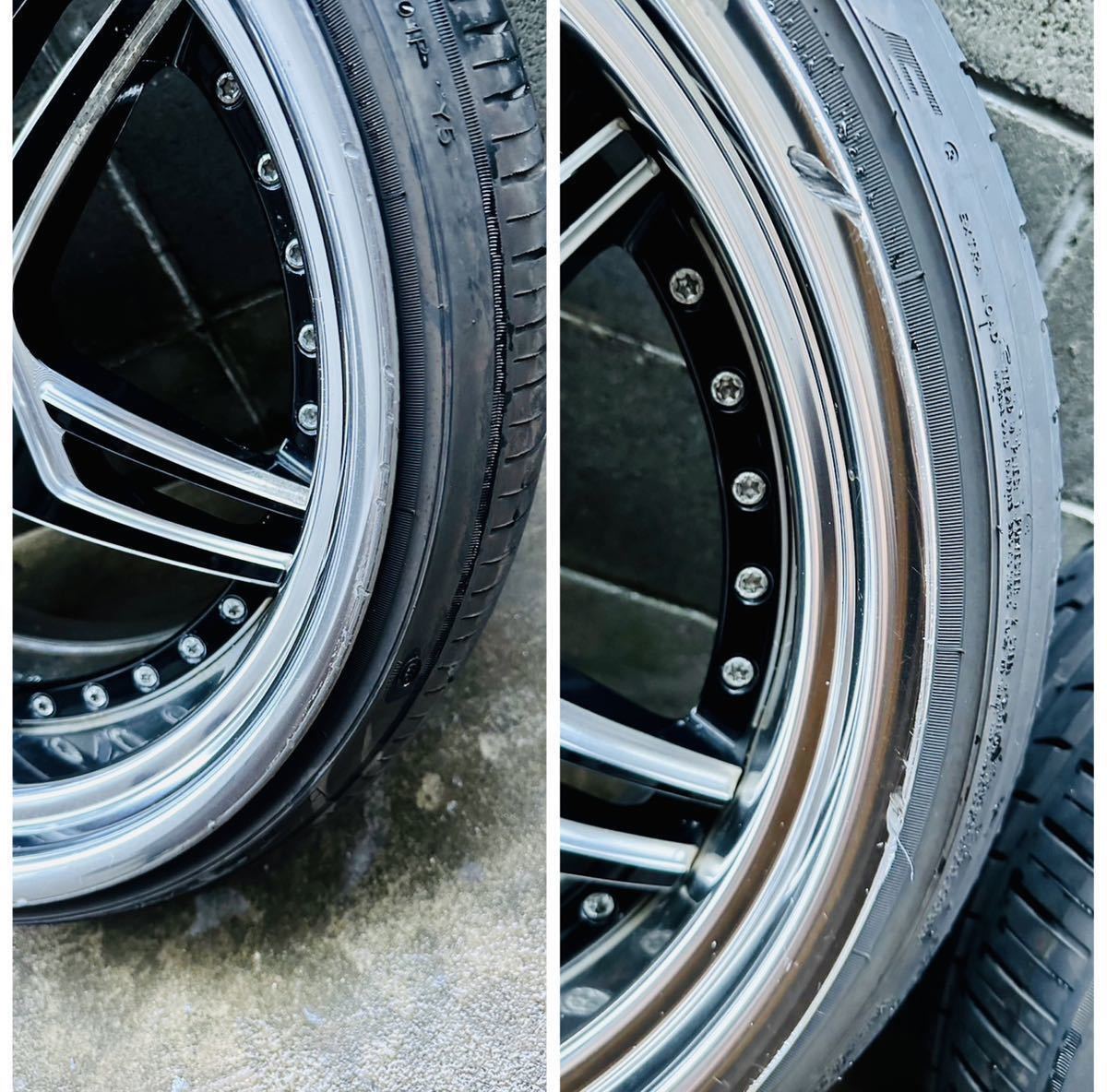 work デュランダル 19インチ9.5J +9 10.5J +21 PCD114.3 深リム 