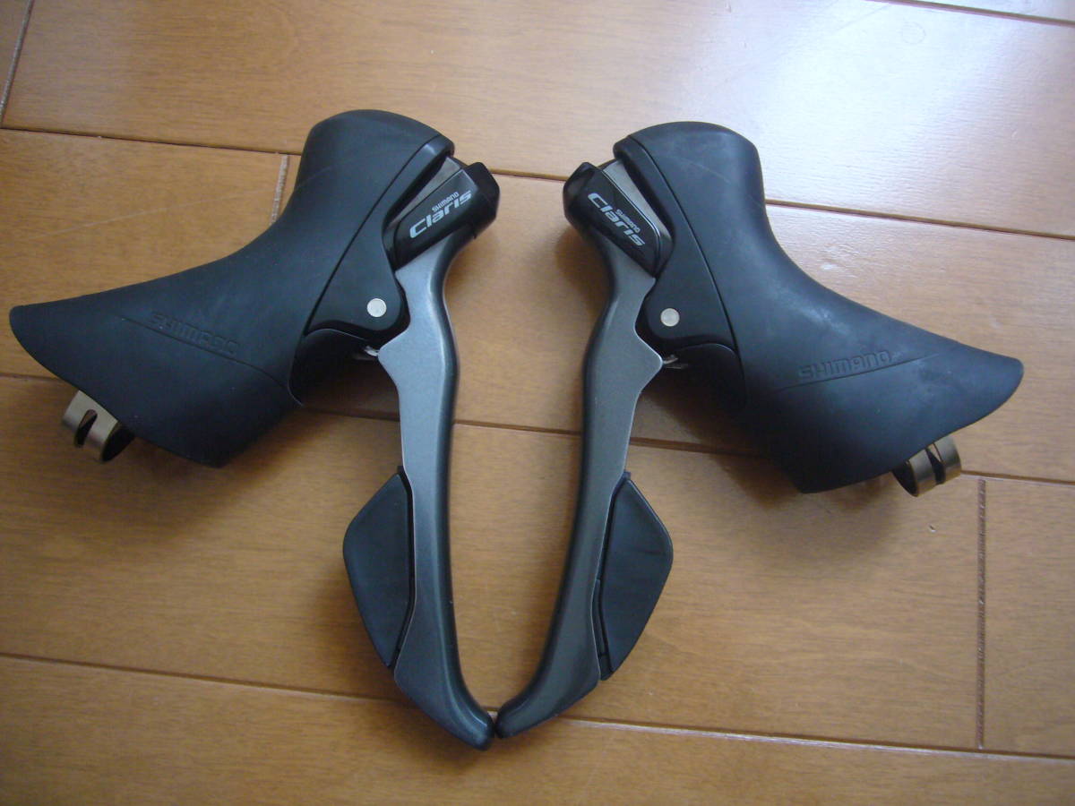 【送料込み】【中古品】シマノクラリスSTIレバー左右セット オマケ付き Claris sti レバー シマノ クラリス シフター 送料無料 美品 SHIMANO