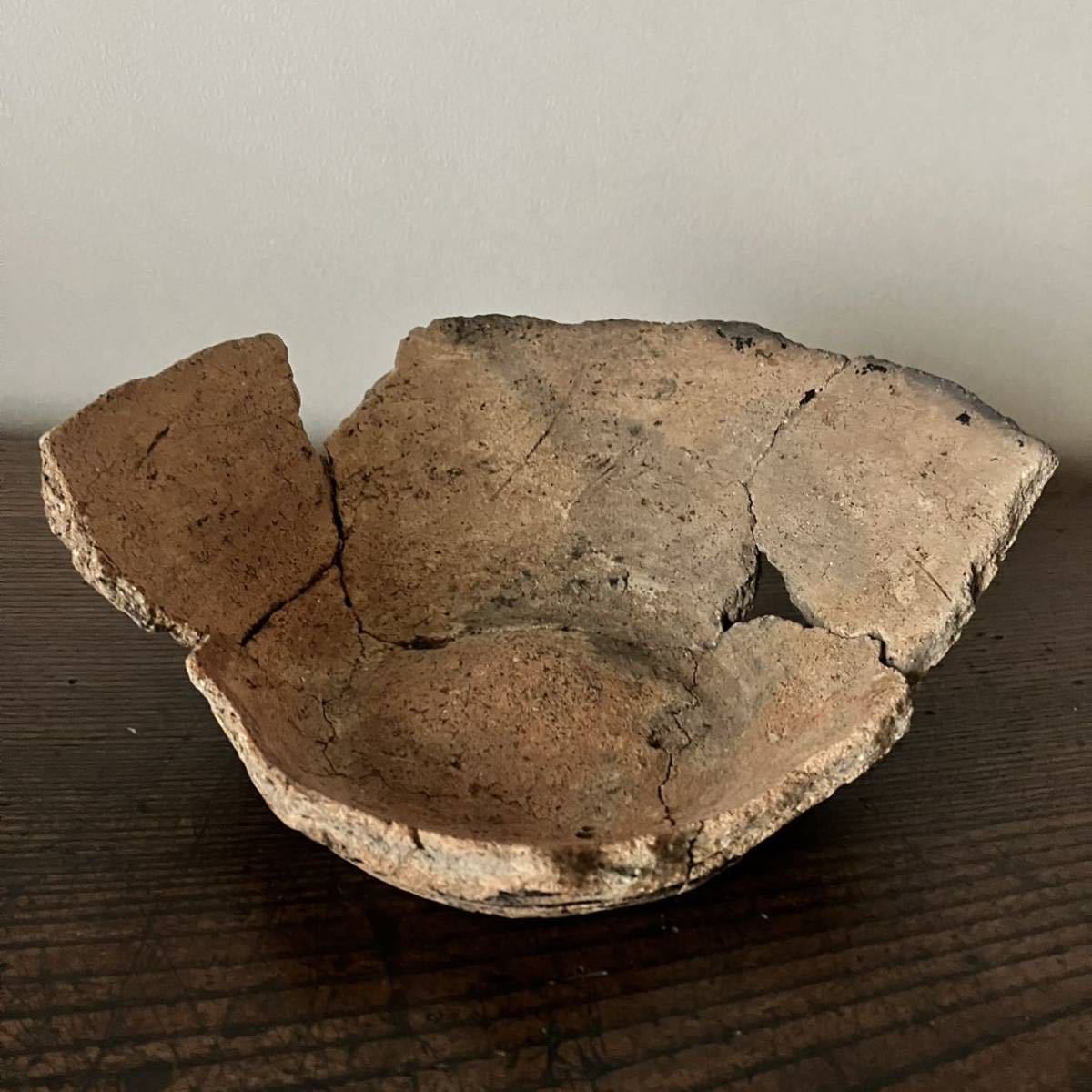 縄文土器残欠 縄文土器片 縄文土器の底の部分