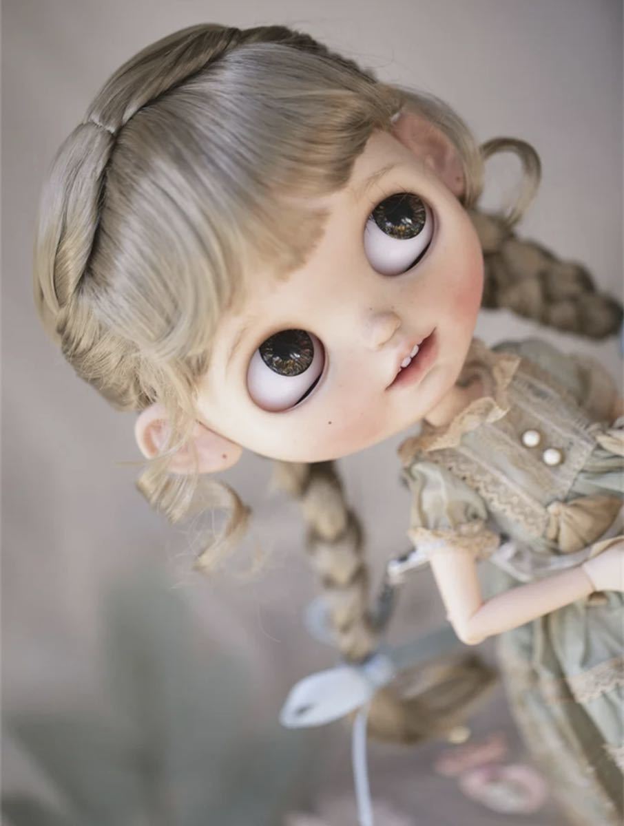 ○送料無料○ ドール用ウィッグ ブロンドカーキ ネオブライス bjd 9-10