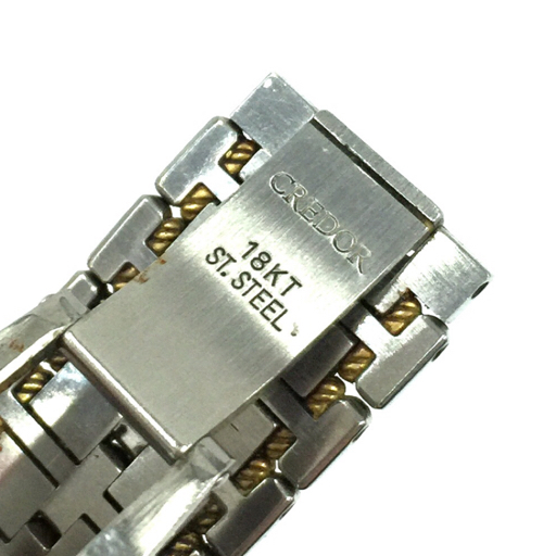 セイコー クレドール クォーツ 腕時計 9581-6030 メンズ 未稼働 SS